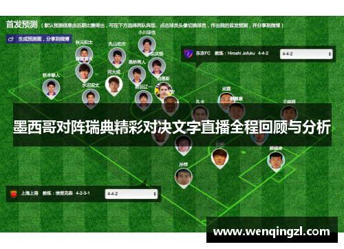 墨西哥对阵瑞典精彩对决文字直播全程回顾与分析